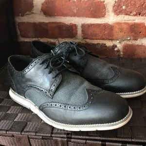Cole Haan Grand.os Wingtip black shoes